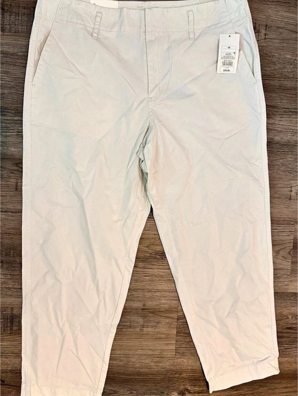 A New Day High-Rise Straight Hip & Thigh Pants White Size 14 NWT